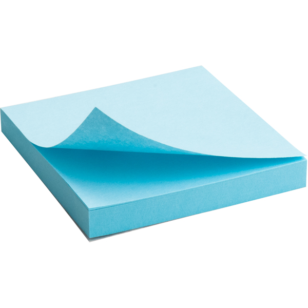 Блок бумаги Axent 2314-04-A с липким слоем 75x75 мм, 100 листов, голубой
