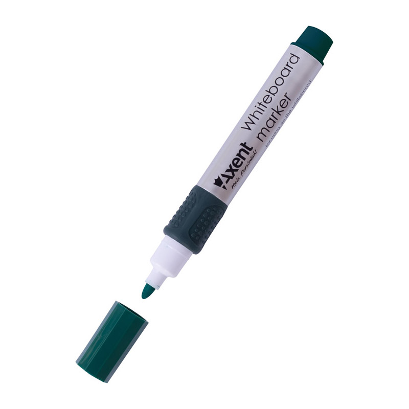 Маркер Axent Whiteboard 2551-04-A, 2 мм, круглый зелёный