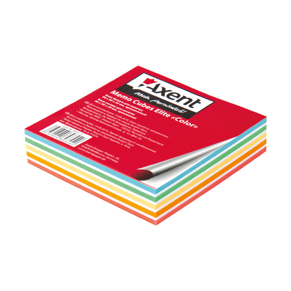 Бумага Axent “Elite Color” 8025-A для заметок, 90х90х20 мм, проклееная